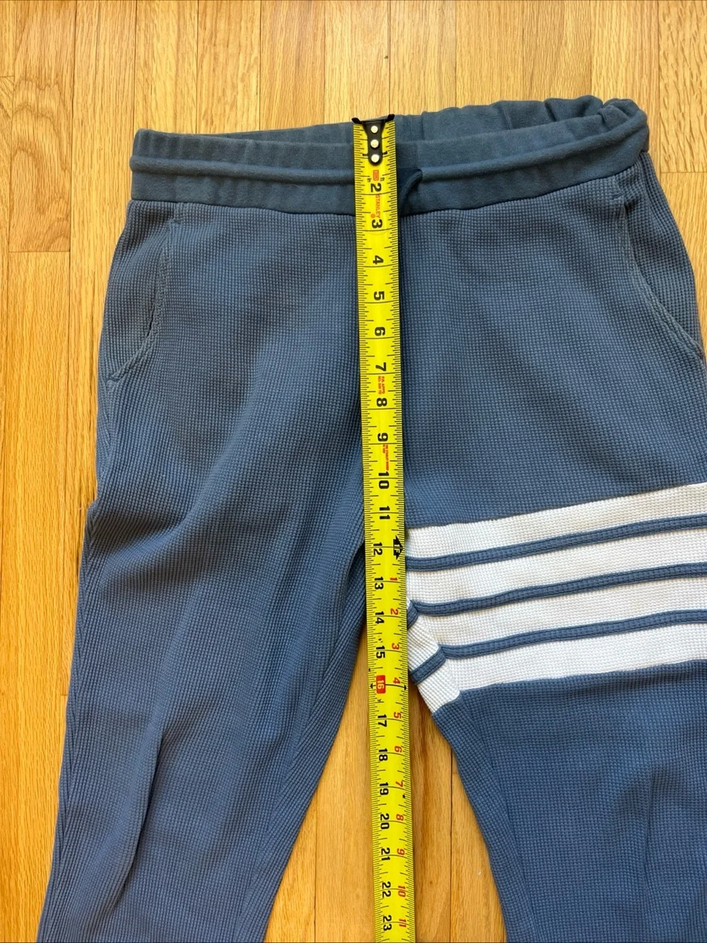 Thom Browne Waffle Sweatpants 4-Bar Thermal Thick Size 2 Jogger Made In Japan